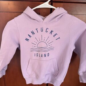 Nantucket Island Kids Purple Hoodie